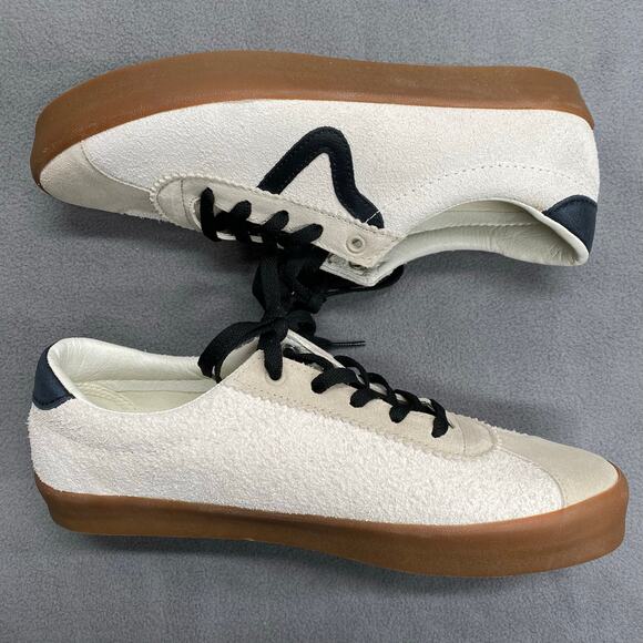 Vans Sport Low Lace Up Skate Shoe Mens 9.5 Womens 11 Marshmallow Navy‎ Blue main image 4